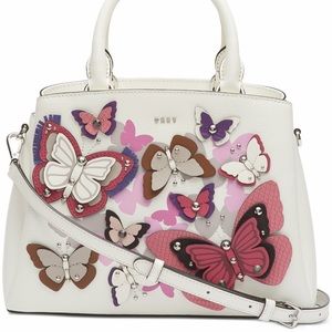 DKNY Paige leather butterfly satchel